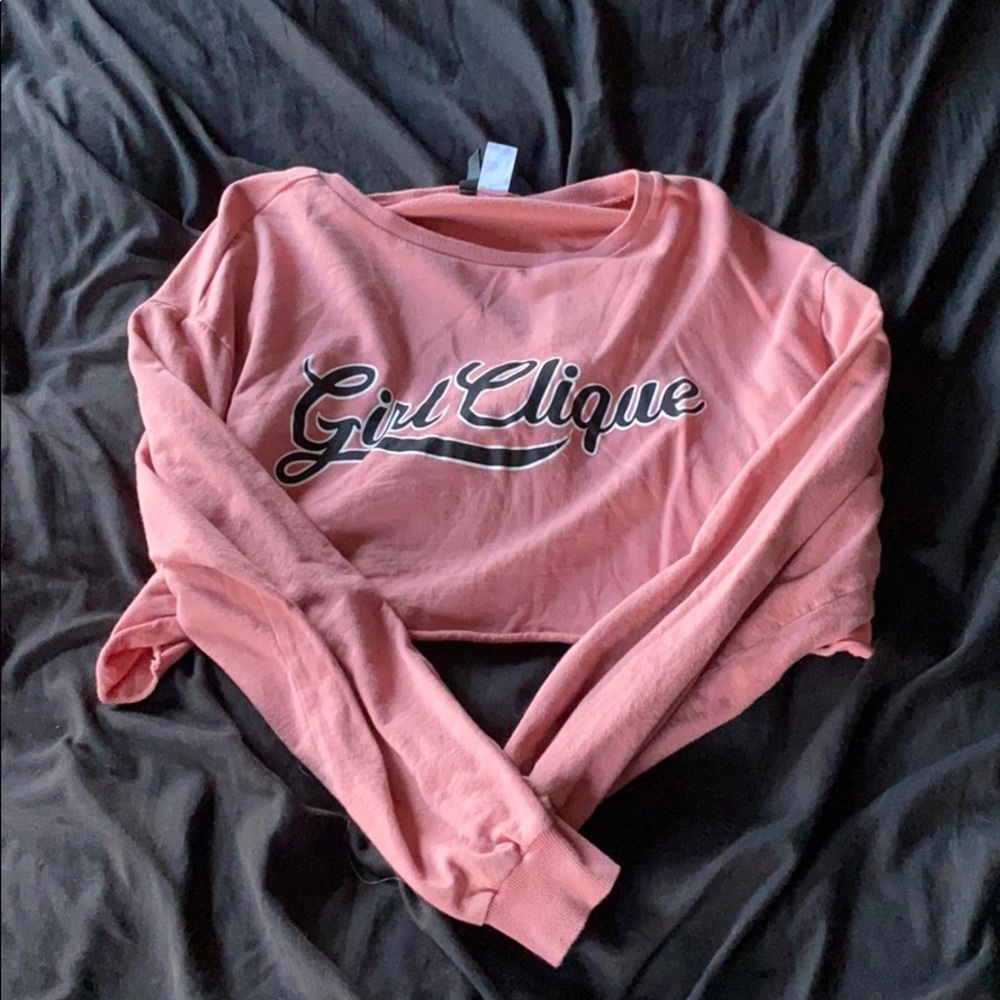 Long sleeve crop top